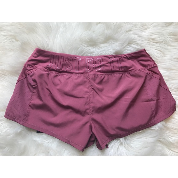 Nike Pants - LAST CALL NWT Nike JUST DO IT Pink Running Shorts